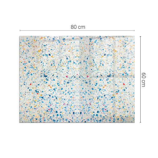 Rechteckige Funkenschutzplatte aus Glas Abstraktes Texturmuster