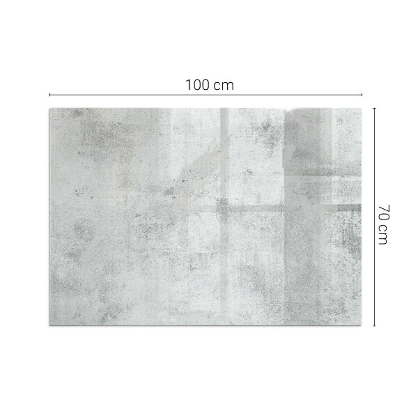Rechteckige Funkenschutzplatte aus Glas Rohbetonstruktur