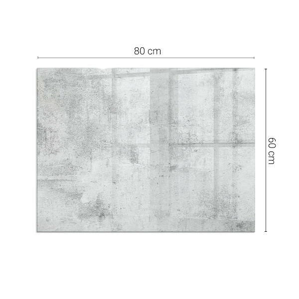 Rechteckige Funkenschutzplatte aus Glas Rohbetonstruktur