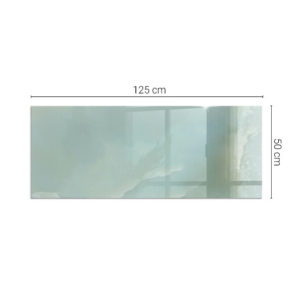 Rechteckige Glasplatte für Öfen Zartes Marmormuster