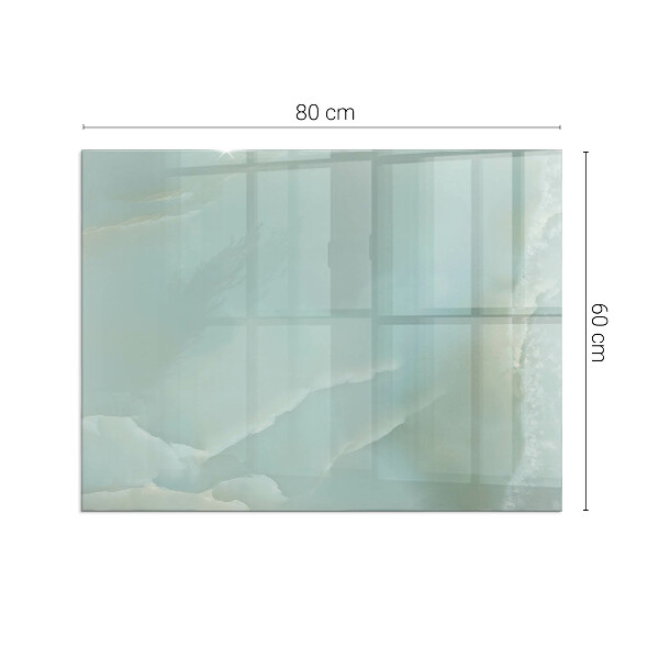 Rechteckige Glasplatte für Öfen Zartes Marmormuster