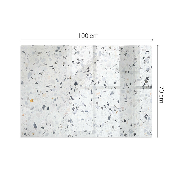 Rechteckige Glasplatte für Öfen Steinmuster mit Partikeln