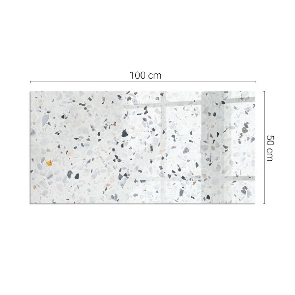 Rechteckige Glasplatte für Öfen Steinmuster mit Partikeln