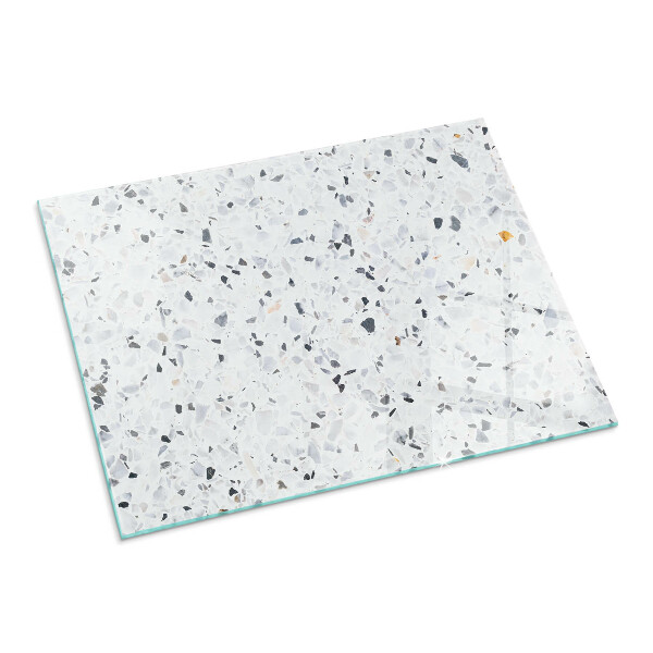 Rechteckige Glasplatte für Öfen Steinmuster mit Partikeln