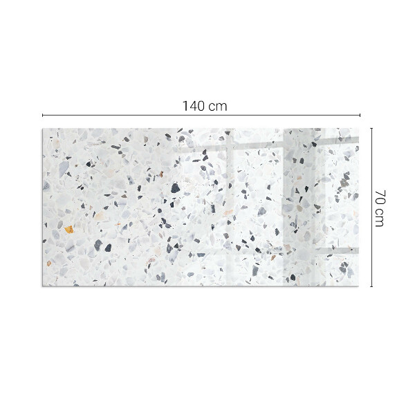 Rechteckige Glasplatte für Öfen Steinmuster mit Partikeln
