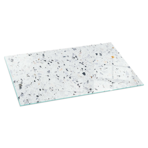 Rechteckige Glasplatte für Öfen Steinmuster mit Partikeln