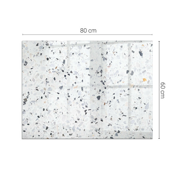 Rechteckige Glasplatte für Öfen Steinmuster mit Partikeln