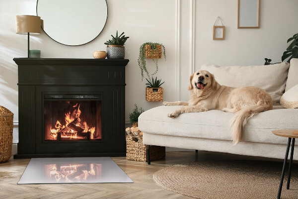 Rechteckige Glasplatte für Öfen Farbe Hellviolett