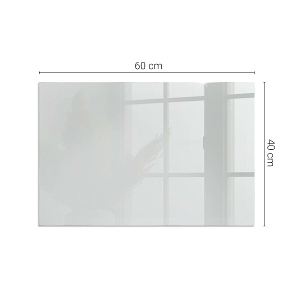 Rechteckige Glasplatte für Kamin Farbe Grau