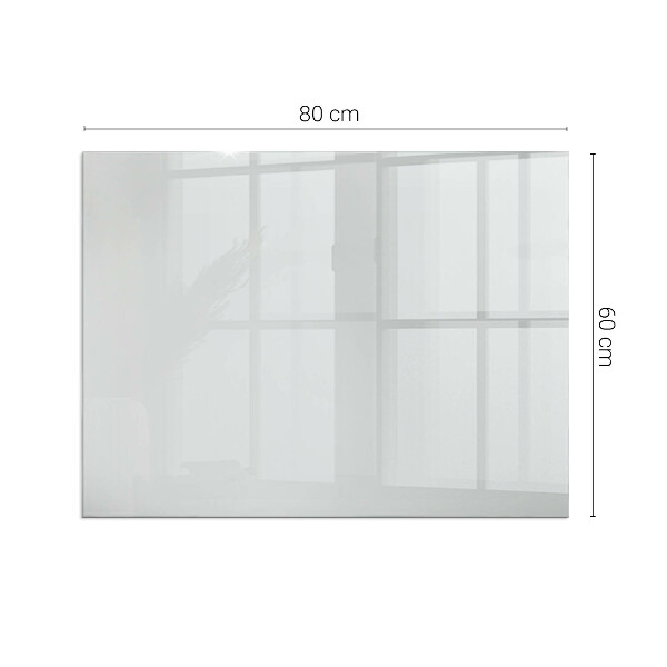 Rechteckige Glasplatte für Kamin Farbe Grau