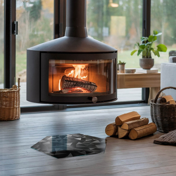 Sechseckige Bodenplatte Glas für Ofen Dreidimensionale Geometrie