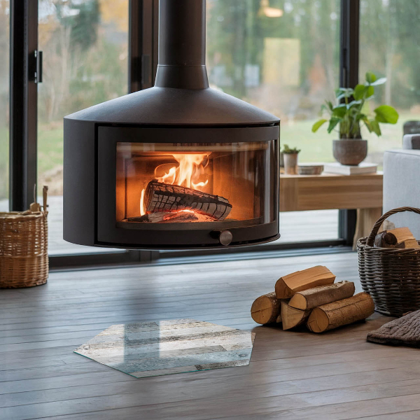 Sechseckige Bodenplatte Glas für Ofen Bretter in verschiedenen Farbtönen