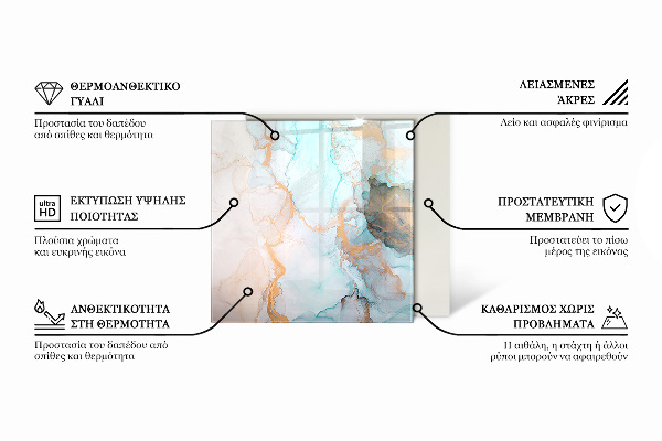 Sechseckige Glasplatte unter Kaminöfen 3D-geometrisches Muster