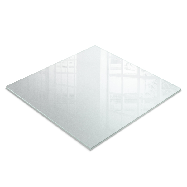 Quadratische transluzente Glastischplatte