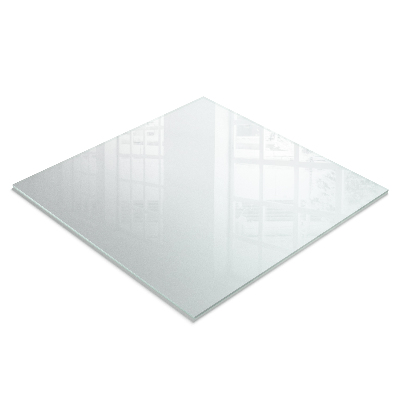 Quadratische transluzente Glastischplatte
