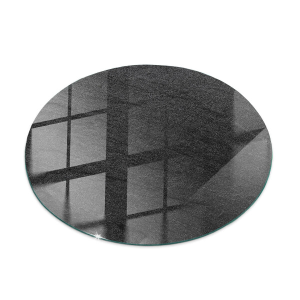 Runde glasplatte für tisch Steintexturmotiv