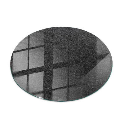 Runde glasplatte für tisch Steintexturmotiv