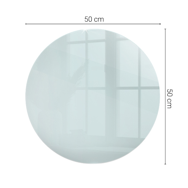 Runde tischplatte transparent