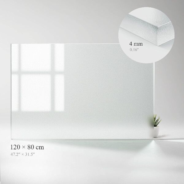 Rechteckige transluzente Glas-Tischplatte
