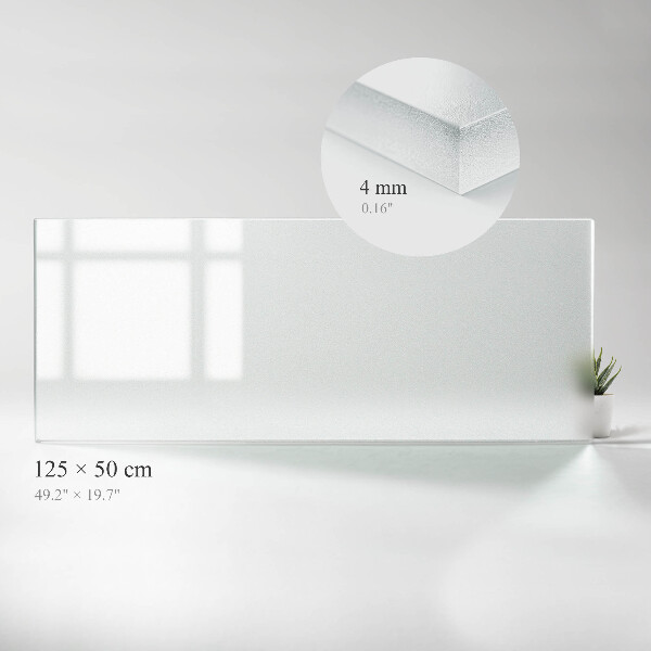 Rechteckige transluzente Glas-Tischplatte