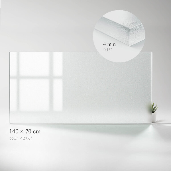 Rechteckige transluzente Glas-Tischplatte