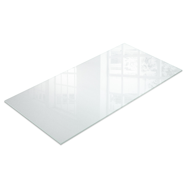 Rechteckige transluzente Glas-Tischplatte
