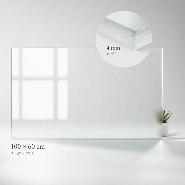 Rechteckige transluzente Glas-Tischplatte