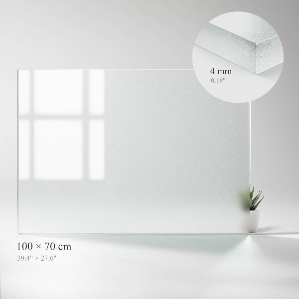 Rechteckige transluzente Glas-Tischplatte