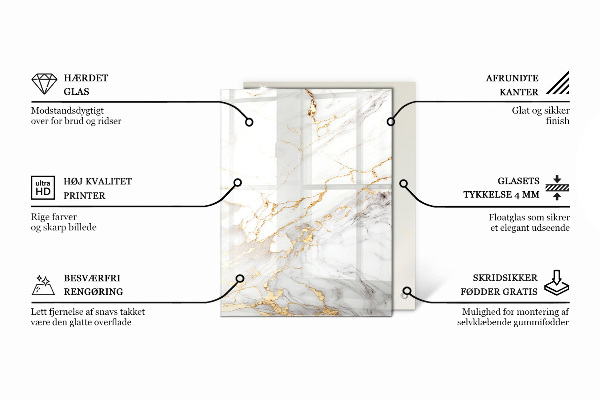 Rechteckige tischplatte glas Ökologische Holzstruktur