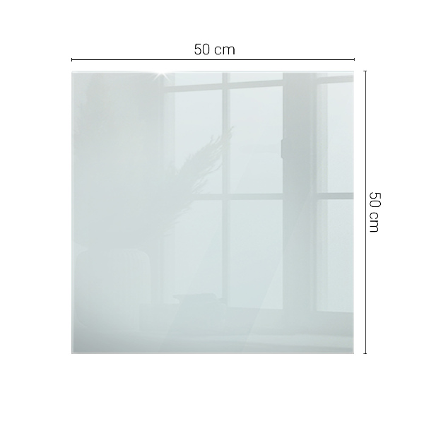 Rechteckige glastischplatte transparent