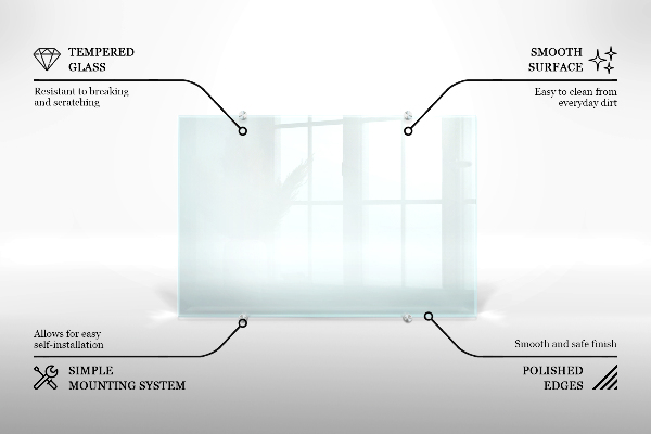 Küchenrückwand transparent 100x50 cm