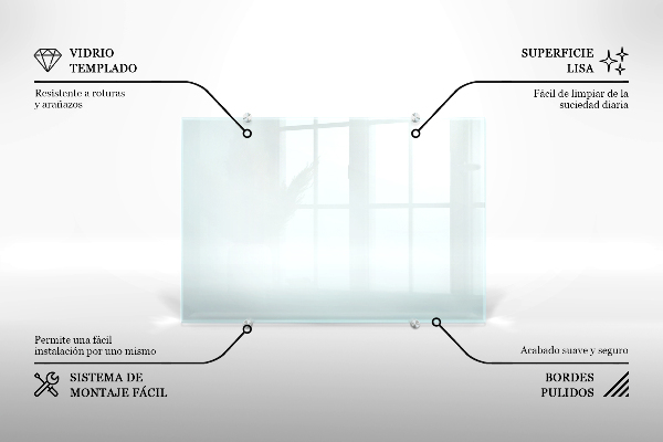 Spritzschutz für die Küche transparent 100x70 cm