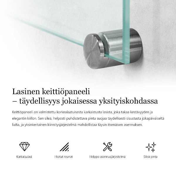 Spritzschutz für die Küche transparent 100x70 cm