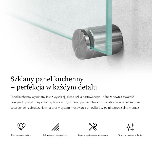 Spritzschutz für die Küche transparent 140x70 cm