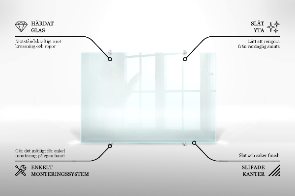 Küchenrückwand transparent 60x60 cm