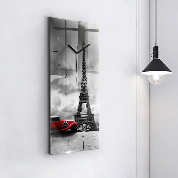 Vertikale Uhr mit motiv Effelturm Paris