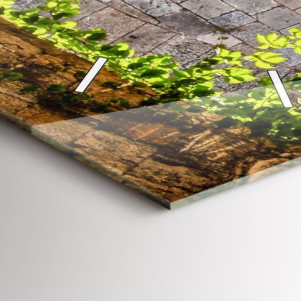 Vertikale Uhr mit motiv Malerische Straße von Rhodos