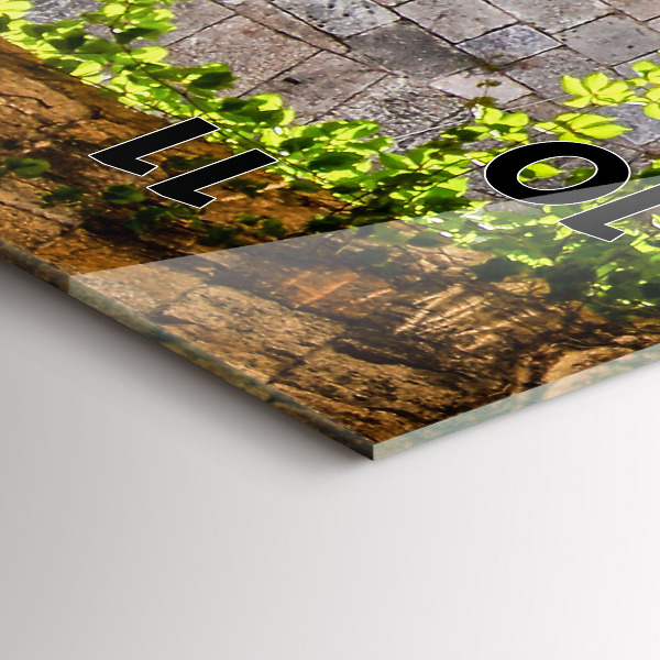 Vertikale Uhr mit motiv Malerische Straße von Rhodos