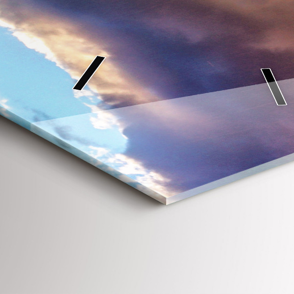 Vertikale Uhr Wasserfall in Island