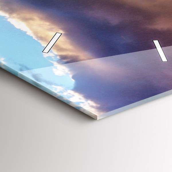 Vertikale Uhr Wasserfall in Island