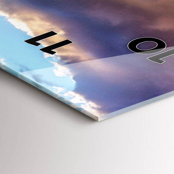 Vertikale Uhr Wasserfall in Island