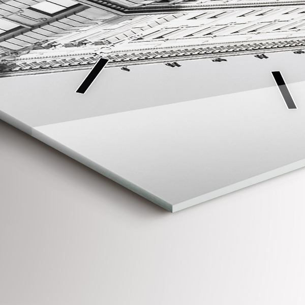 Vertikale Uhr mit motiv Manhattan und Taxis