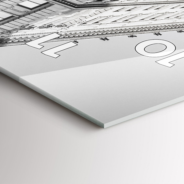 Vertikale Uhr mit motiv Manhattan und Taxis