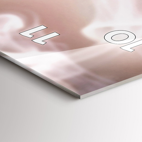 Vertikale Uhr mit motiv Eine Tasse Kaffee