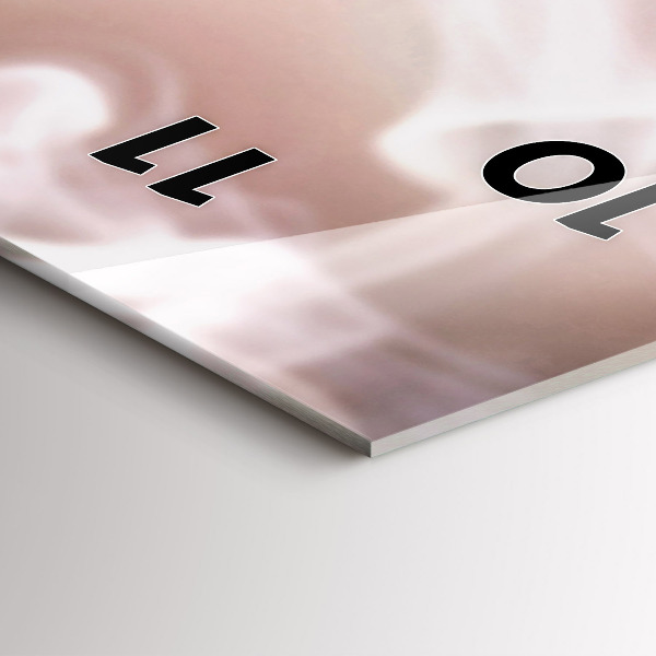 Vertikale Uhr mit motiv Eine Tasse Kaffee