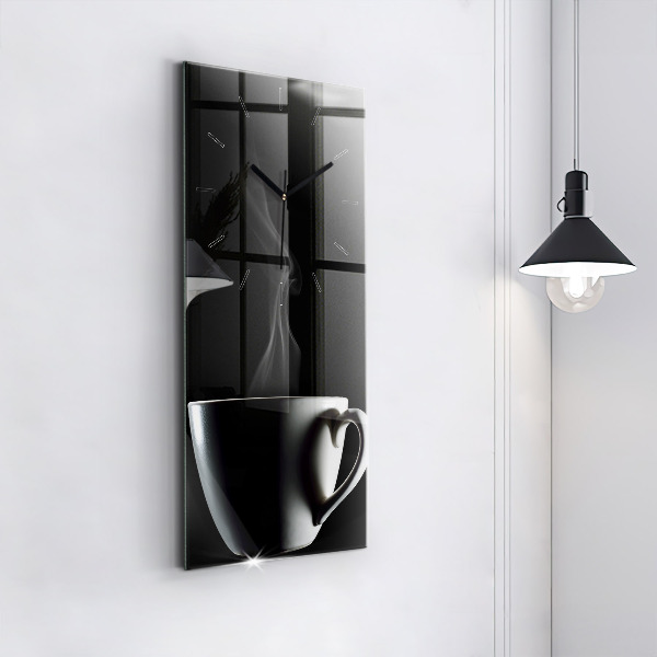 Vertikale Uhr mit motiv Tasse Kaffee