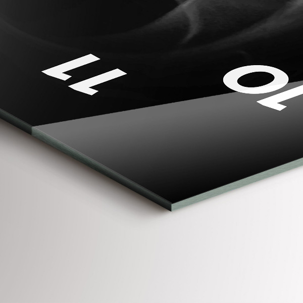 Vertikale Uhr mit motiv Tasse Kaffee