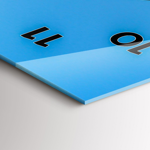 Vertikale Uhr mit motiv Aussicht auf die Berge