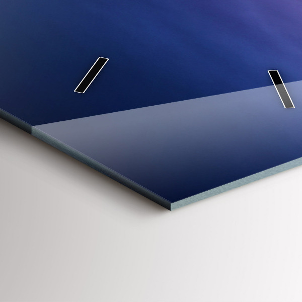 Vertikale Uhr mit motiv New York und der Sonnenuntergang