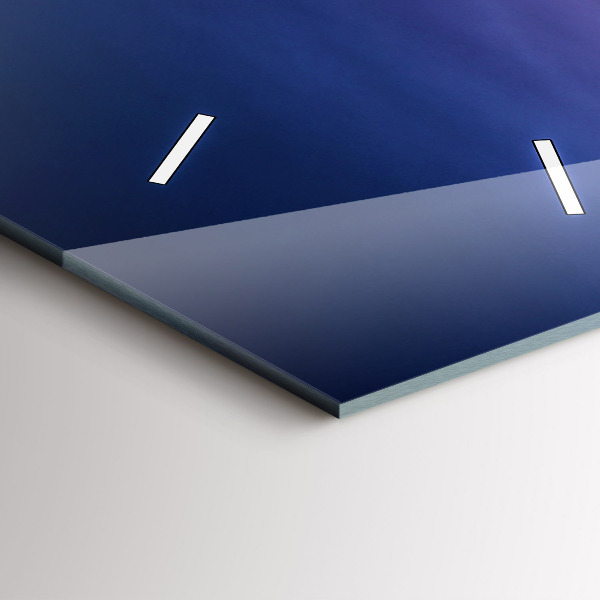 Vertikale Uhr mit motiv New York und der Sonnenuntergang